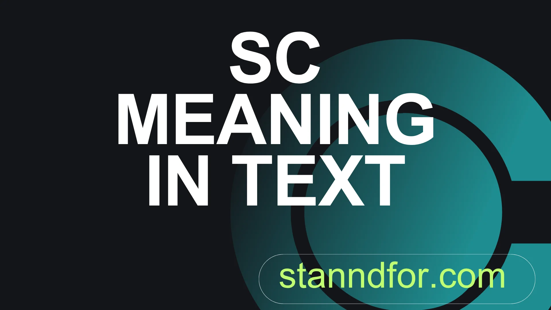SC Meaning in Text: What It Really Means in Messages, Social Media, and ...