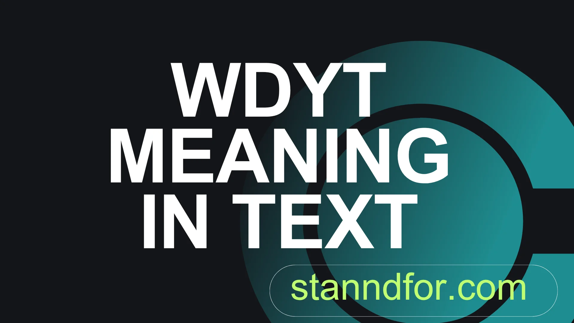 WDYT Meaning in Text: What It Really Means &amp; How People Use It in Real Life