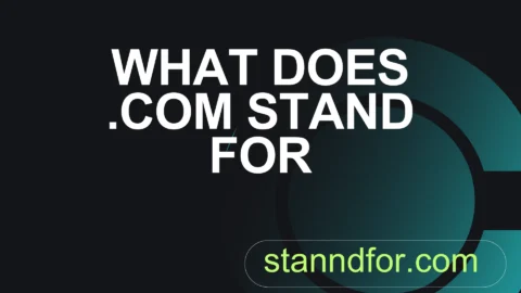 what does .com stand for