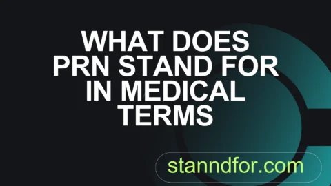 what does prn stand for in medical terms
