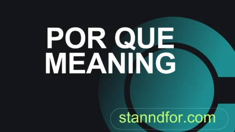 por que meaning
