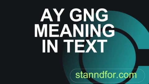 ay gng meaning in text
