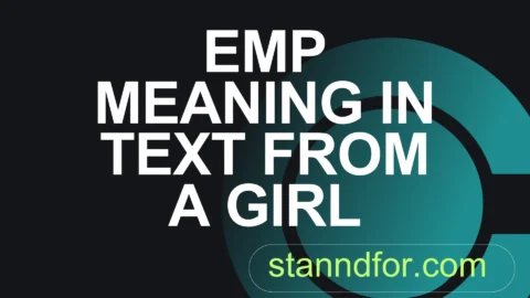 emp meaning in text from a girl