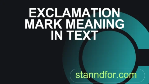 exclamation mark meaning in text