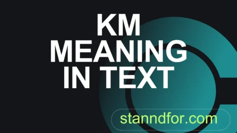 km meaning in text