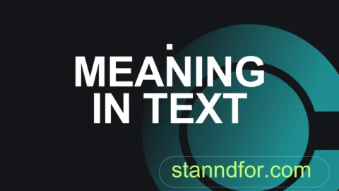 . meaning in text