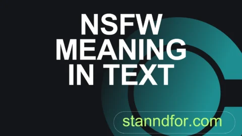 nsfw meaning in text
