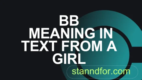 bb meaning in text from a girl