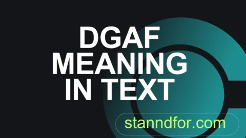 dgaf meaning in text