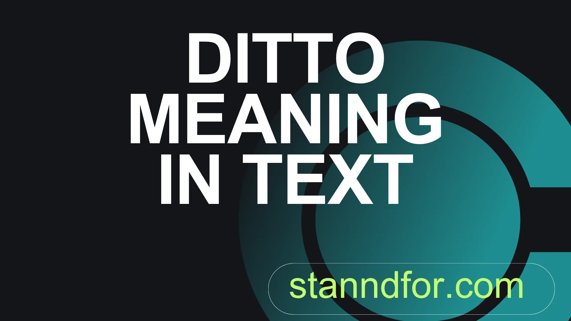 Ditto In Writing Example Ditto Meaning in Text: What It Really Means and How People Use It Today