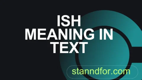 ish meaning in text