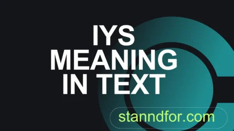 iys meaning in text