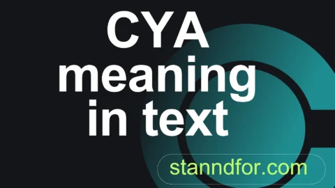 cya meaning in text