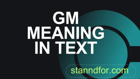 gm meaning in text