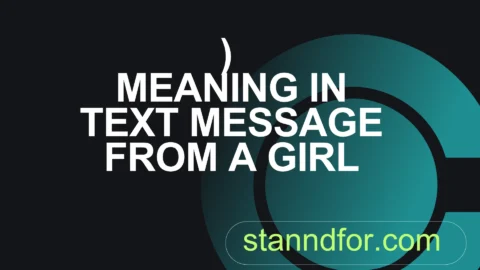 ) meaning in text message from a girl