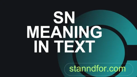 sn meaning in text