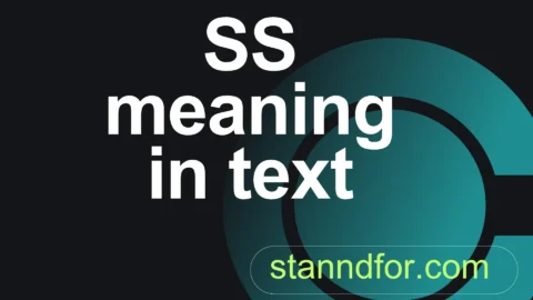 ss meaning in text