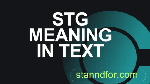 stg meaning in text