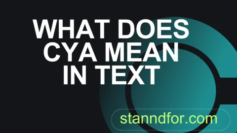 what does cya mean in text