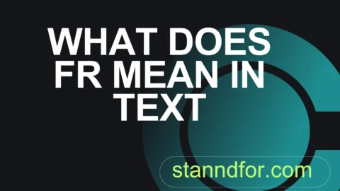 what does fr mean in text