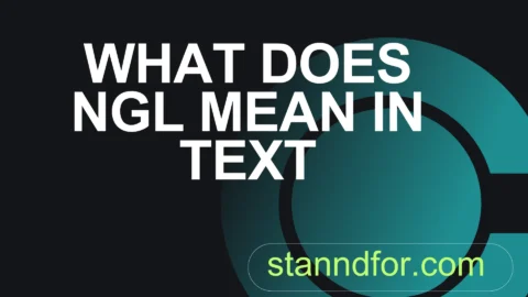 what does ngl mean in text