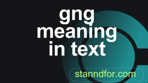 gng meaning in text