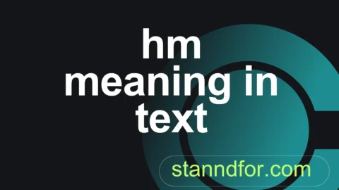 hm meaning in text