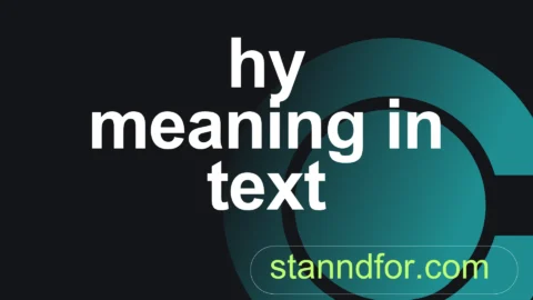 hy meaning in text