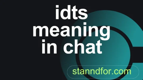 idts meaning in chat