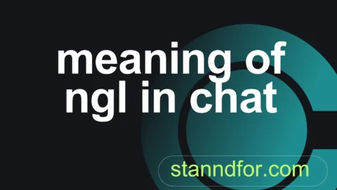 meaning of ngl in chat