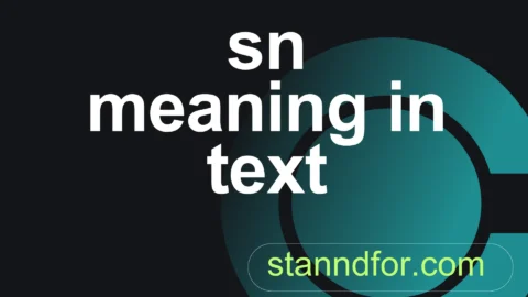 sn meaning in text