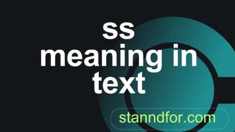 ss meaning in text