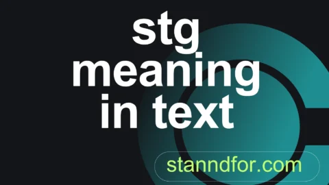 stg meaning in text