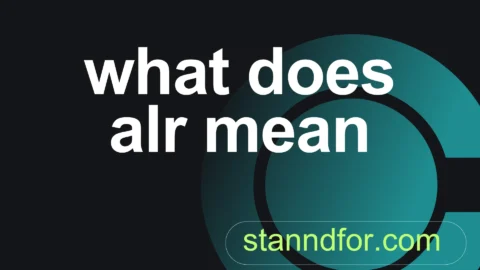 what does alr mean