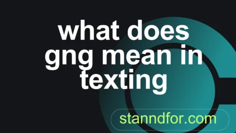 what does gng mean in texting