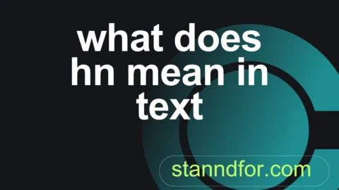 what does hn mean in text