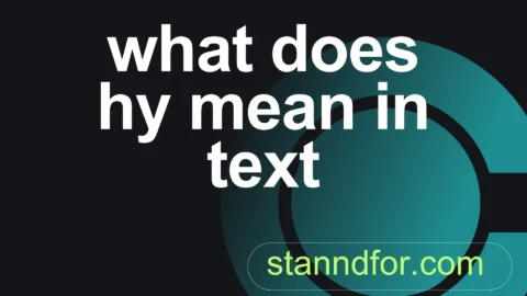 what does hy mean in text