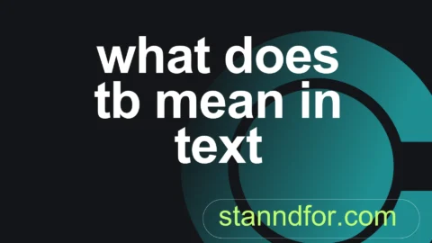 what does tb mean in text