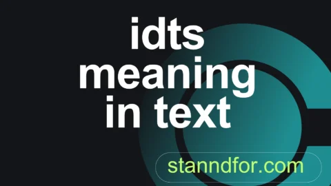 idts meaning in text