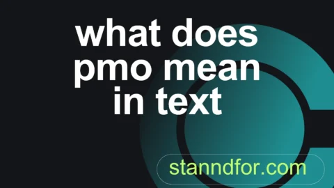 what does pmo mean in text