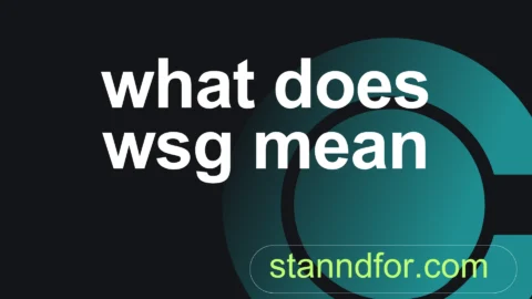 what does wsg mean