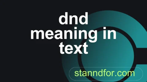 dnd meaning in text