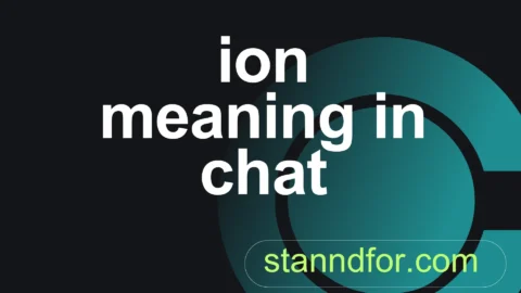 ion meaning in chat