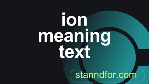 ion meaning text