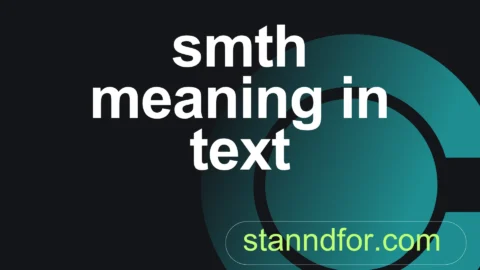 smth meaning in text