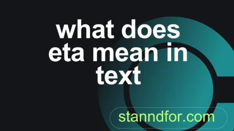 what does eta mean in text