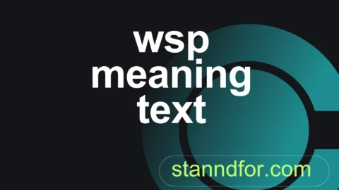 wsp meaning text