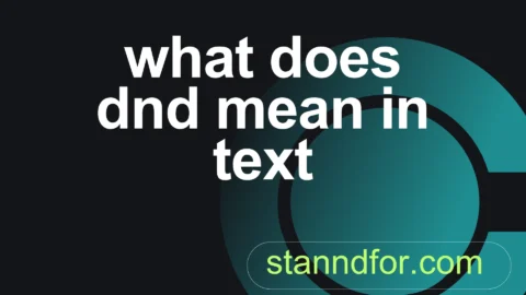 what does dnd mean in text