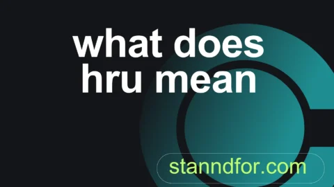 what does hru mean