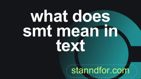 what does smt mean in text
